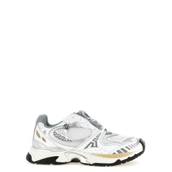 'Icaro' mesh and leather fabric sneakers