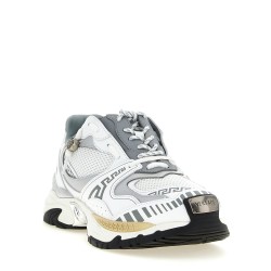'Icaro' mesh and leather fabric sneakers