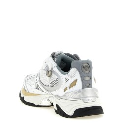 'Icaro' mesh and leather fabric sneakers