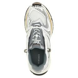 'Icaro' mesh and leather fabric sneakers