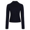 CARDIGAN ADERENTE IN MAGLIA CON LOGO