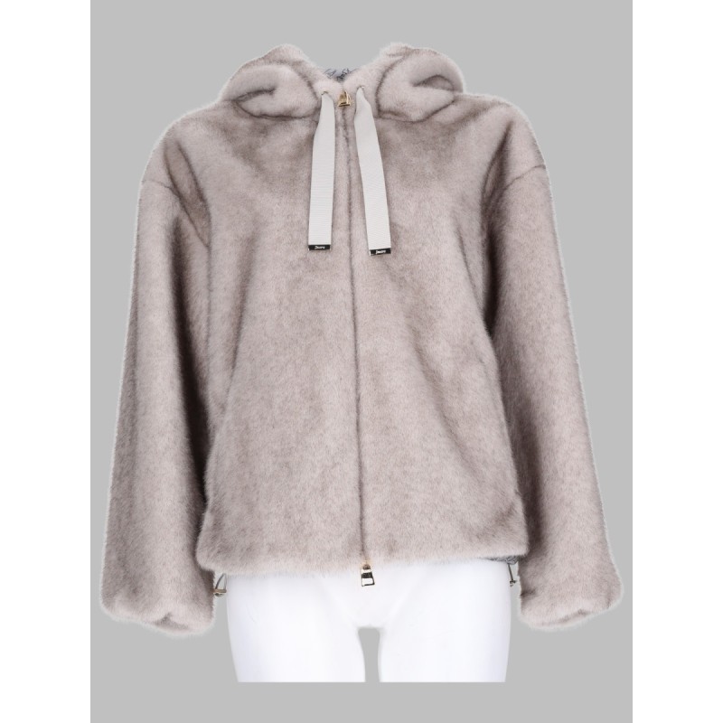 GIACCA BOMBER IN ECO-PELLICCIA