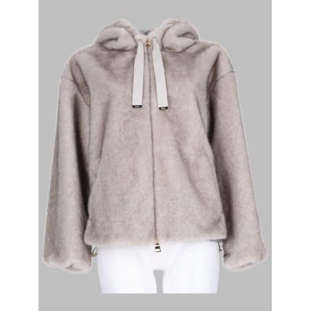 GIACCA BOMBER IN ECO-PELLICCIA