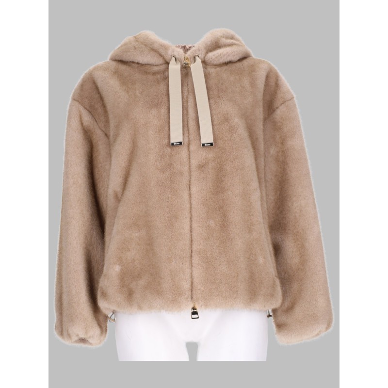 GIACCA BOMBER IN ECO-PELLICCIA