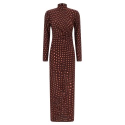 Polka dot mesh dress