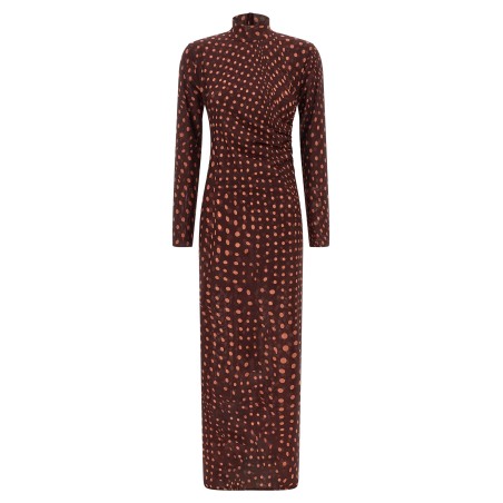 Polka dot mesh dress
