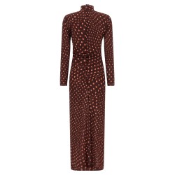 Polka dot mesh dress
