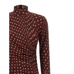 Polka dot mesh dress