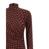 Polka dot mesh dress