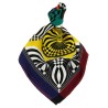 'Theatre' print silk scarf
