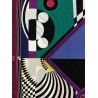 'Theatre' print silk scarf