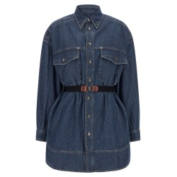 Chambray denim dress