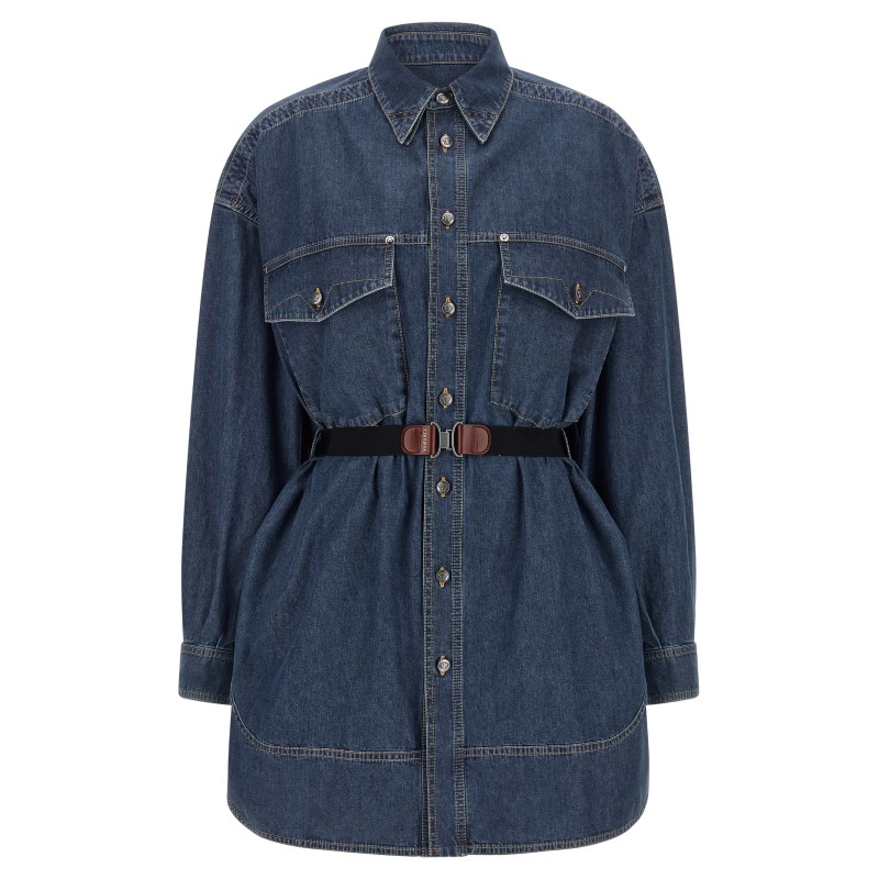 Chambray denim dress