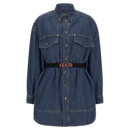 Chambray denim dress
