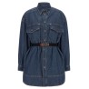 Chambray denim dress