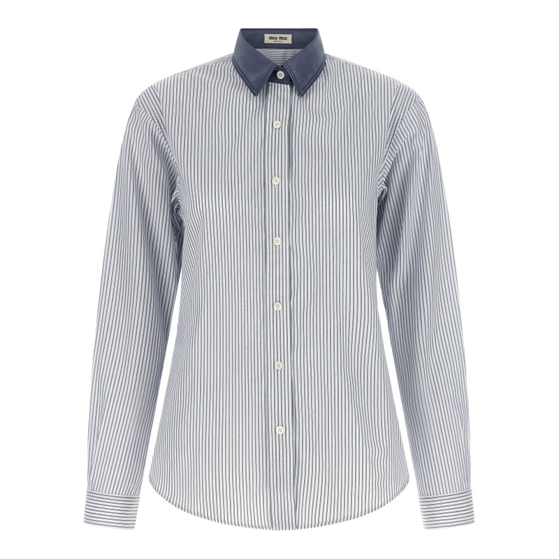 Shirt with contrast collar
