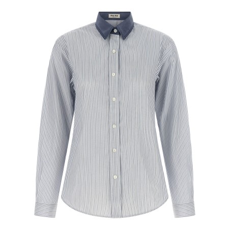 Shirt with contrast collar