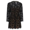 Lace dress with jewel collar