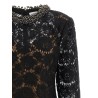 Lace dress with jewel collar