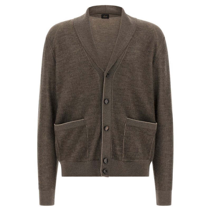 Shawl neck cardigan