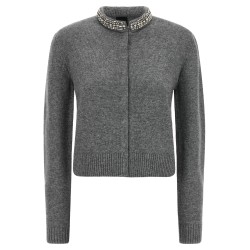 Jewel collar cardigan