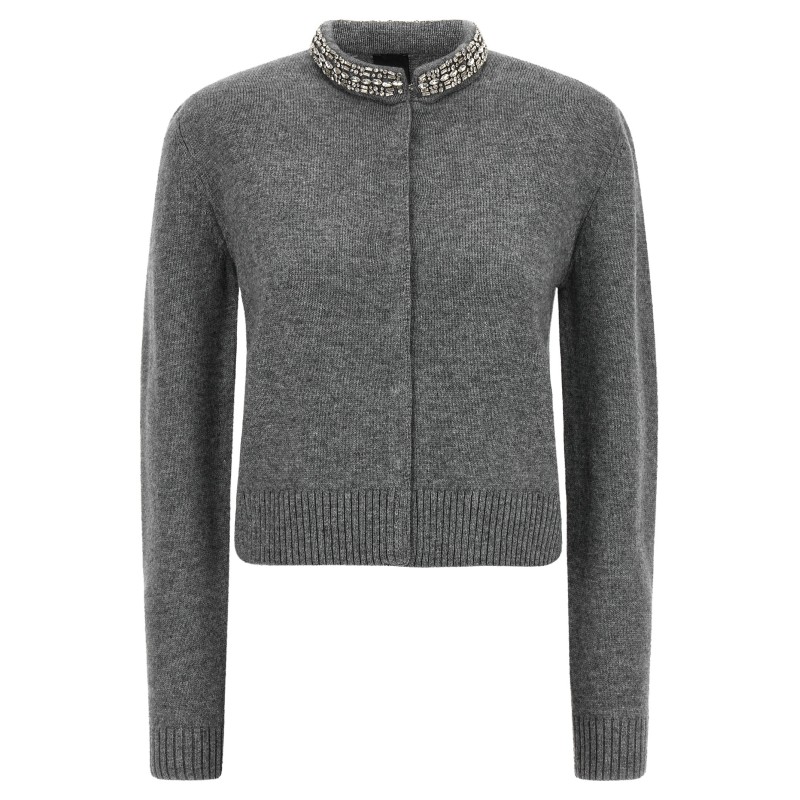 Jewel collar cardigan