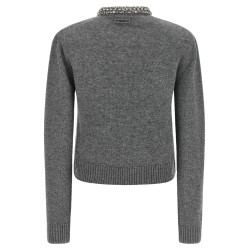 Jewel collar cardigan