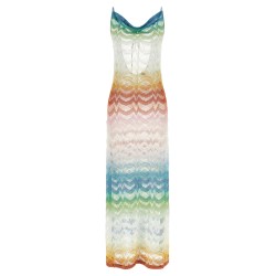 Shaded lamé viscose dress