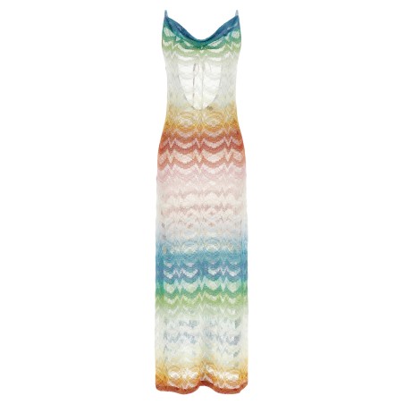 Shaded lamé viscose dress