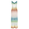 Shaded lamé viscose dress