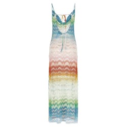 Shaded lamé viscose dress