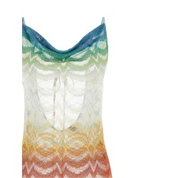 Shaded lamé viscose dress