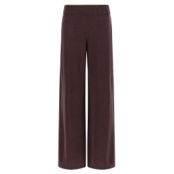 Mélange knit pants