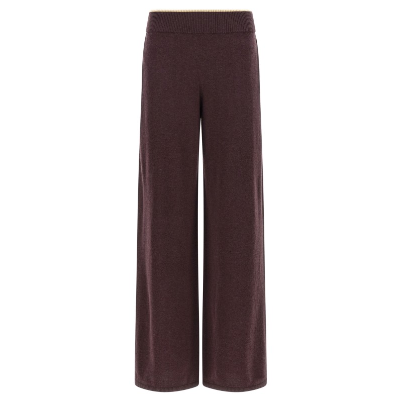 Mélange knit pants