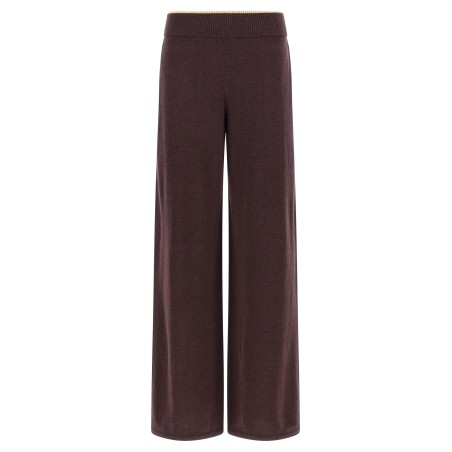 Mélange knit pants