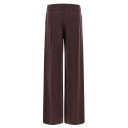 Mélange knit pants