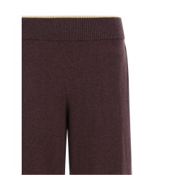 Mélange knit pants