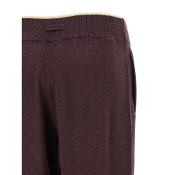 Mélange knit pants