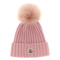 Pompon wool beanie