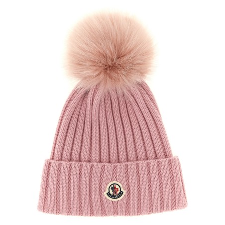 Pompon wool beanie