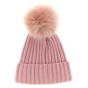 Pompon wool beanie