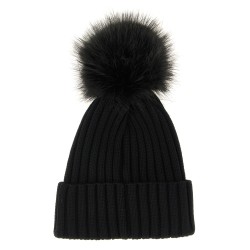 Pompon wool beanie