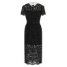 Lace dress with collar
