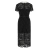 Lace dress with collar