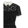 Lace dress with collar