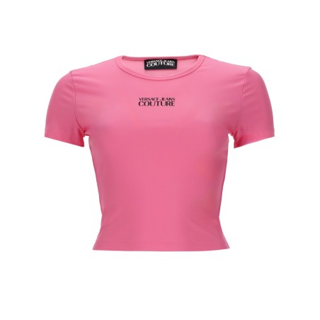 T-SHIRT CROP CON LOGO