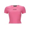 T-SHIRT CROP CON LOGO