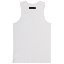 RIBBED TANK TOP WITH MOON LOGO