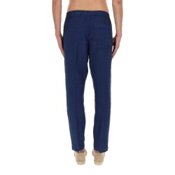 PANTALONE IN LINO CON COULISSE