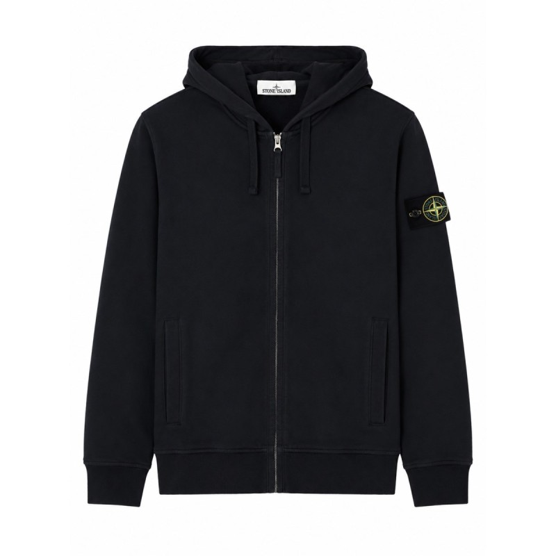 FELPA CON PATCH LOGO E ZIP